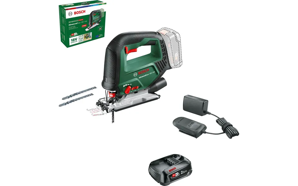 Bosch Advancedsaw 18v-140 P4a 18v Cordless Jigsaw 1 X 2.5ah Li-ion Charger No Case