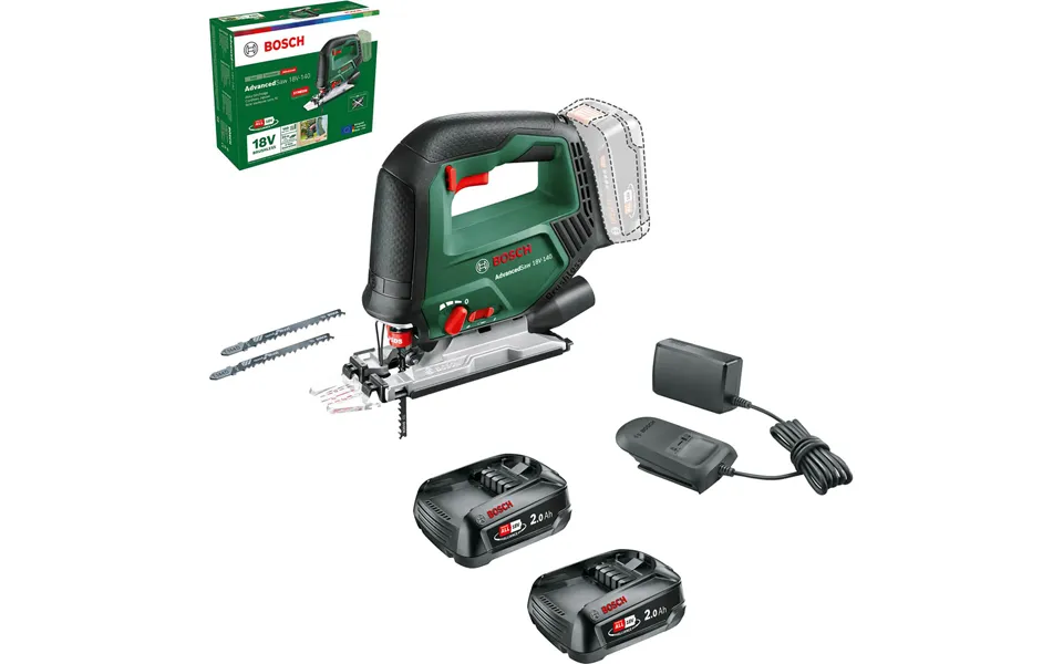 Bosch Advancedsaw 18v-140 P4a 18v Cordless Jigsaw 2 X 2ah Li-ion Charger No Case