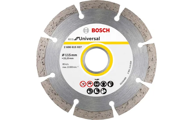 Bosch Eco Universal Segmented Diamond Cutting Disc 115mm 2mm 22mm