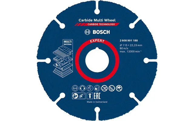 Bosch Expert Carbide Multi Cutting Disc 115mm Pack Of 1