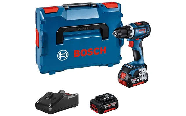 Bosch Gsr 18v-90 C 18v Cordless Brushless Drill Driver 2 X 4ah Li-ion Battery Charger Case