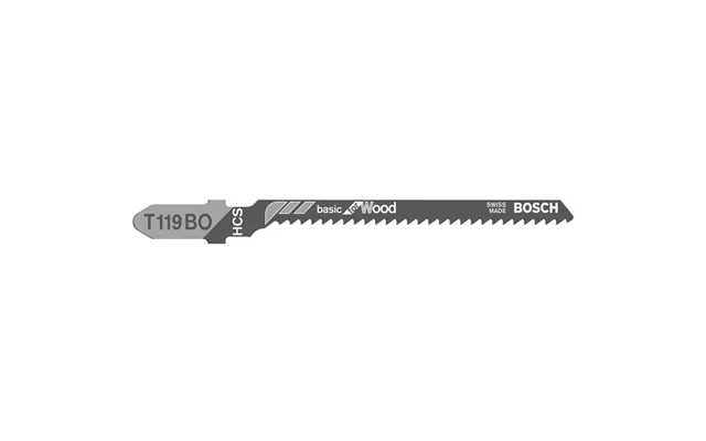 Bosch T119 Bo Wood Cutting Jigsaw Blades Pack Of 5