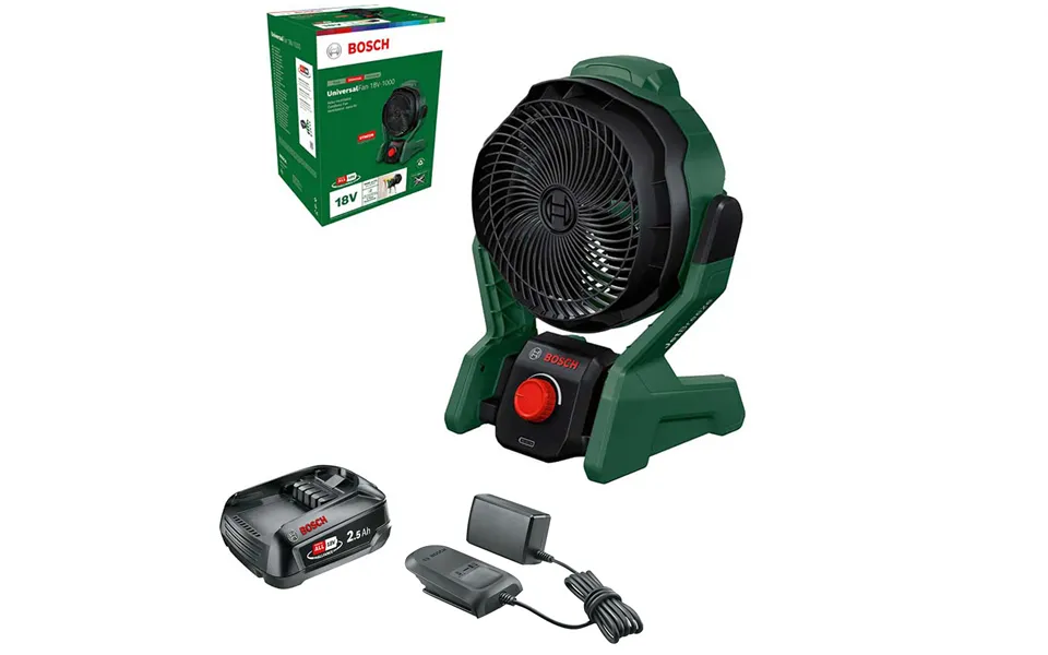 Bosch Universalfan 18v-1000 P4a 18v Cordless Portable Fan 2 X 2