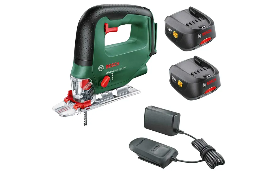 Bosch Universalsaw 18v-100 P4a 18v Cordless Jigsaw 2 X 1.5ah Li-ion Battery Charger No Case