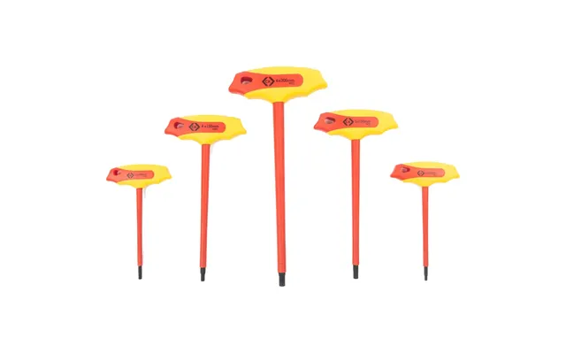 Ck 5 Piece Vde Insulated T Handle Hex Keys Set