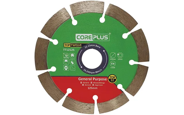 Coreplus Top Twelve General Purpose Diamond Blade 125mm