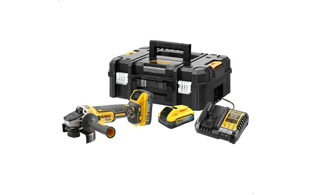 Dewalt Dcg409 18v Xr Cordless High Power Angle Grinder 125mm 2 X 5ah Li-ion Powerstack Battery Charger Case