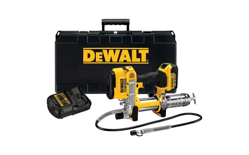 Dewalt Dcgg571 18v Xr Cordless Grease Gun 1 X 4ah Li-ion Battery Charger No Case