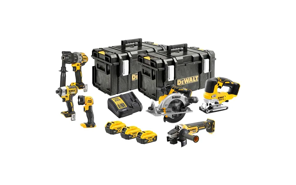 Dewalt Dck664p3 18v Xr Cordless Brushless 6 Piece Power Tool Kit 3 X 5ah Li-ion Battery Charger Case