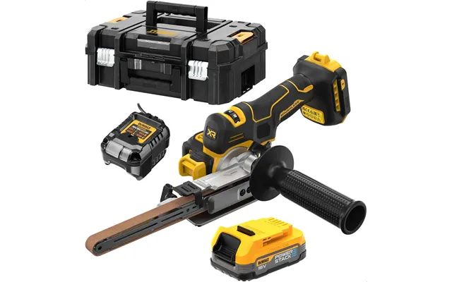 Dewalt Dcm200 18v Xr Cordless Brushless Belt Sander 1 X 1.7ah Li-ion Powerstack Battery Charger Case