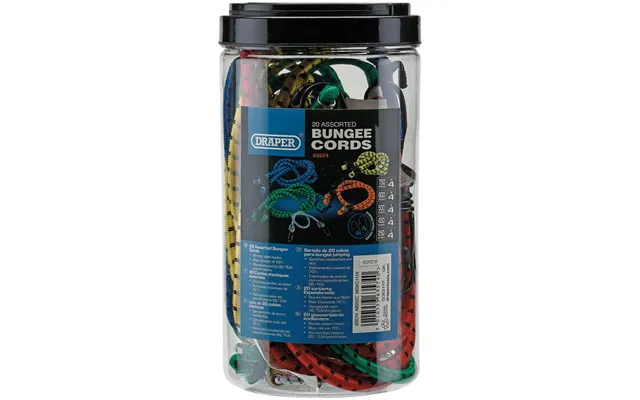 Draper 20 Piece Assorted Elastic Bungee Cords product image