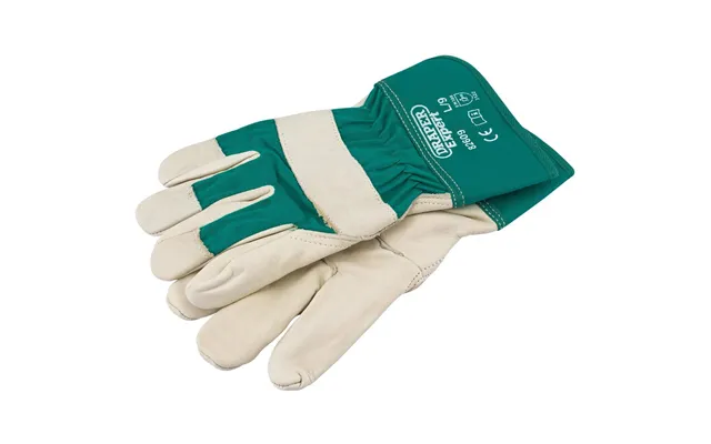 Draper Expert Fleece Lined Leather Garden Gloves Green L product image