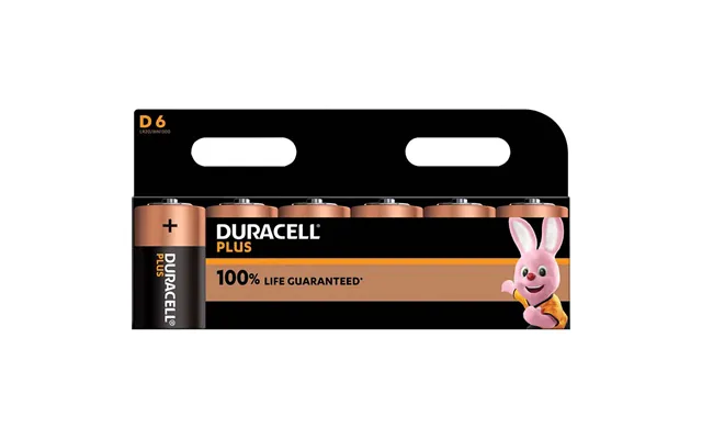 Duracell D Cell Plus Power 100% Batteries Pack Of 6