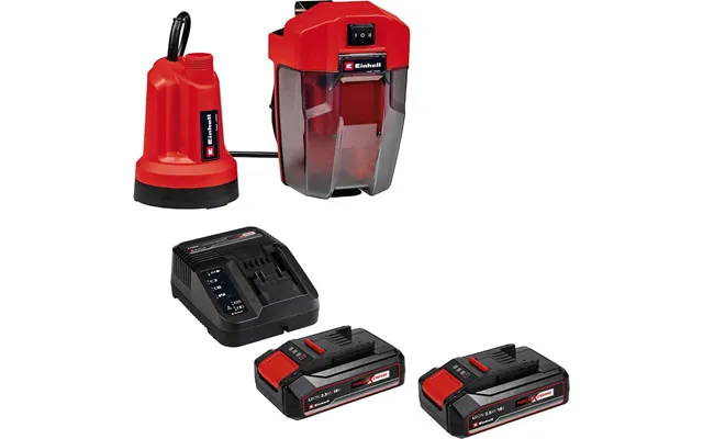 Einhell Ge-sp 18 Ll Li 18v Cordless Low Level Submersible Clean Water Pump 4500 L H 2 X 2