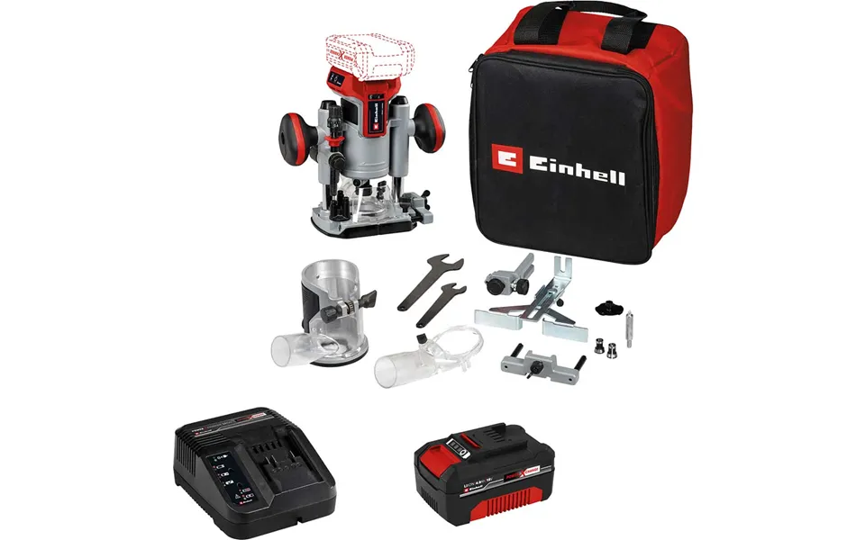 Einhell Professional Tp-ro 18 Li Bl 18v Cordless Brushless Plunge And Trim Router Kit 1 X 4ah Li-ion Battery Charger Bag