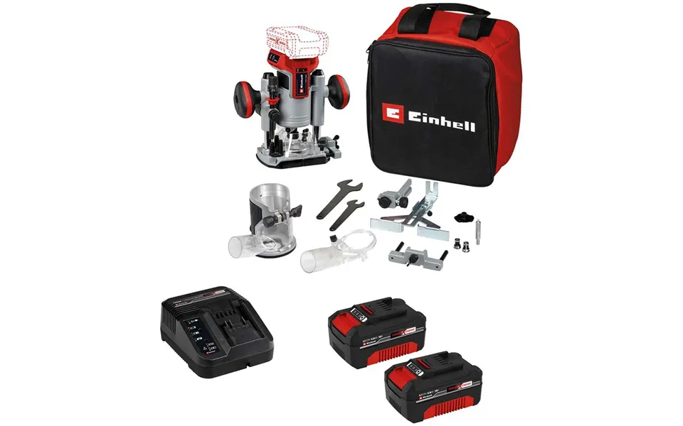 Einhell Professional Tp-ro 18 Li Bl 18v Cordless Brushless Plunge And Trim Router Kit 2 X 4ah Li-ion Battery Charger Bag