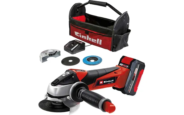 Einhell Te-ag 18 115 Li 18v Cordless Angle Grinder 115mm 1 X 4ah Li-ion Battery Charger Bag
