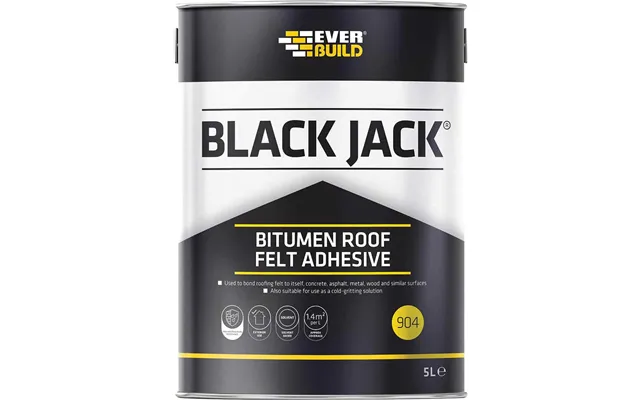 Everbuild Black Jack 904 Bitumen Roofing Felt Adhesive 5l