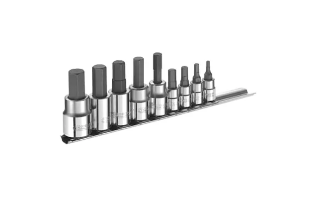 Expert By Facom 9 Piece 1 4 And 3 8 Drive Hex Socket Bit Set Metric Combination