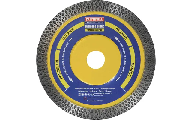 Faithfull Porcelain Tile Diamond Cutting Disc 105mm 16mm