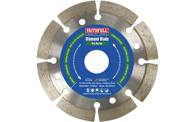 Faithfull Professional Diamond Cutting Disc 115mm