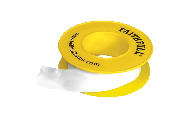 Faithfull Ptfe Gas Tape Pack Of 10 White 12mm 5m