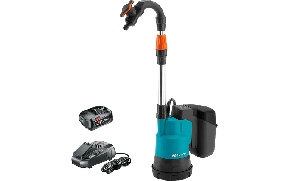 Gardena 2000 2 P4a 18v Cordless Rainwater Submersible Water Butt Tank Pump 1 X 2