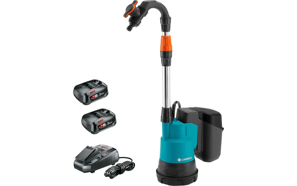 Gardena 2000 2 P4a 18v Cordless Rainwater Submersible Water Butt Tank Pump 2 X 2
