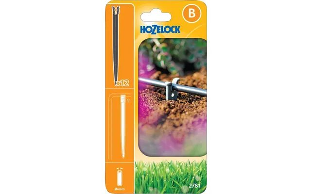 Hozelock Micro Irrigation Supply Hose Stake 5 32 4mm Pack Of 12
