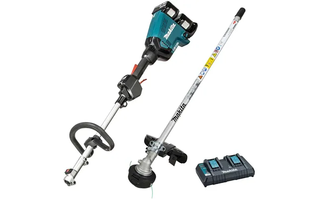Makita Dux60 Twin 18v Lxt Cordless Brushless Split Shaft Garden Multi Tool Kit 2 X 6ah Li-ion Battery Charger product image