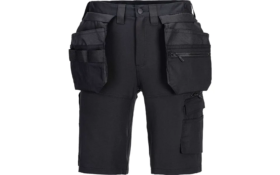Portwest Dx4 Craft Holster Work Shorts Black 28