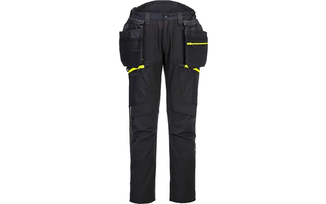 Portwest Dx4 Detachable Holster Pocket Softshell Trousers Black 33 31