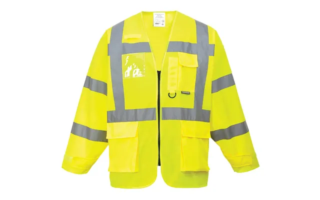 Portwest Executive Long Sleeve Hi Vis Waistcoat Yellow 3xl