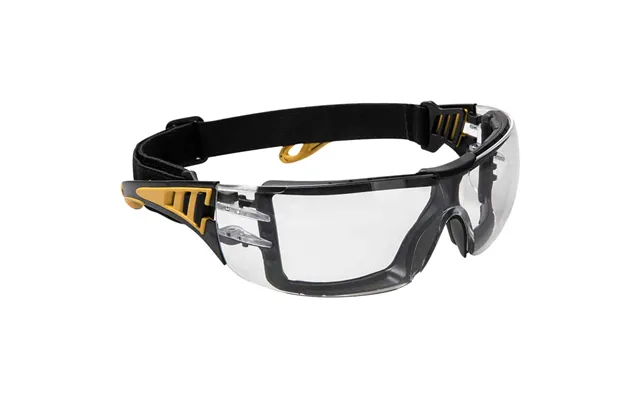 Portwest Impervious Tech Safety Glasses Black Clear