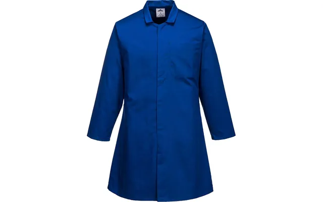 Portwest Mens Single Pocket Food Coat Royal Blue 4xl