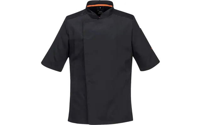 Portwest Meshair Pro Short Sleeve Chefs Jacket Black Xs
