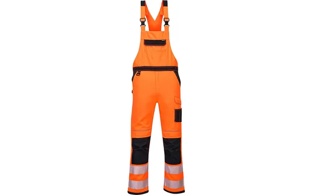 Portwest Pw3 Hi Vis Bib And Brace Orange Black 2xl product image