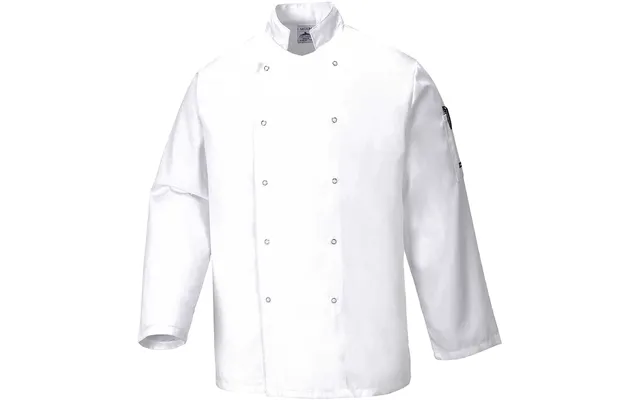 Portwest Suffolk Chefs Long Sleeve Jacket White Xs