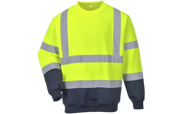 Portwest Two Tone Class 3 Hi Vis Jumper Yellow Navy Xl