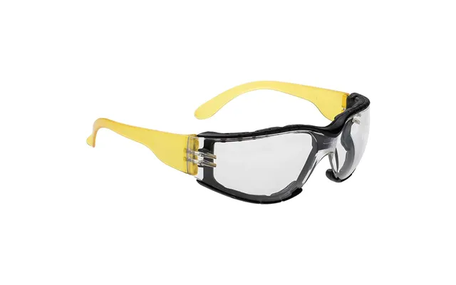 Portwest Wrap Around Plus Safety Glasses Yellow Clear