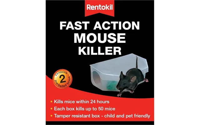 Rentokil Fast Action Mouse Killer Pack Of 2