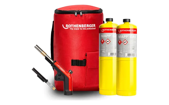 Rothenberger Superfire Pro Gas Blow Torch 2 Bottles Mapp Gas & Hot Bag