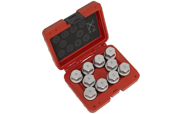 Sealey 10 Piece Locking Wheel Nut Key Set For Land Rover product image