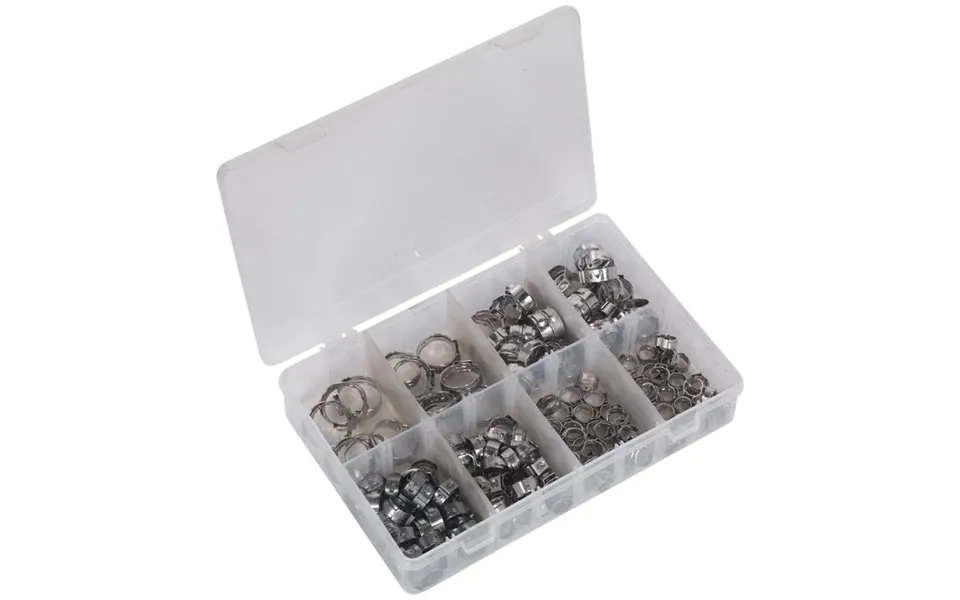 Sealey 160 Piece Stainless Steel O Clip Single Ear Assortment