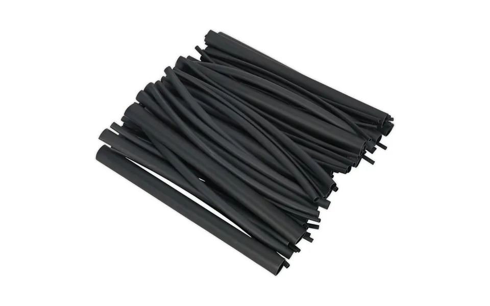 Sealey 72 Piece Adhesive Lined Heat Shrink Tubing Assortment Black