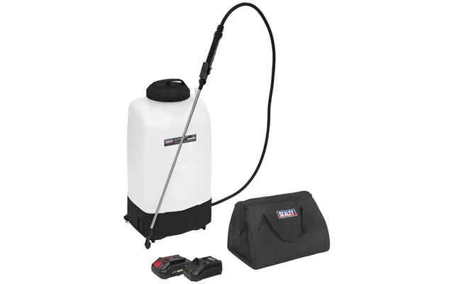 Sealey Cp20vgbs 20v Cordless Sv20 Series Garden Backpack Sprayer 1 X 2ah Li-ion Battery Charger Bag