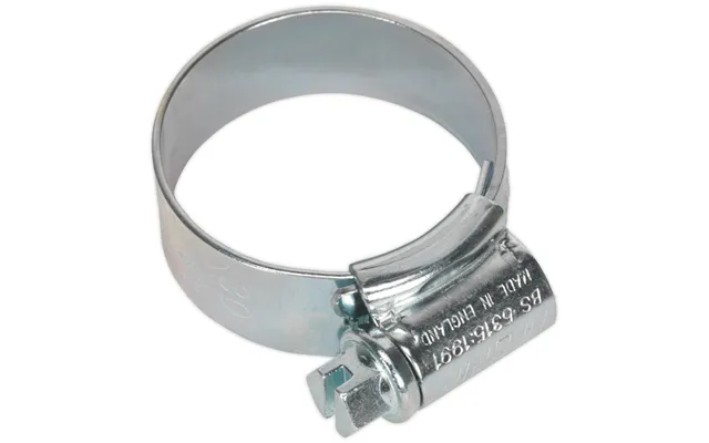 Sealey High Grip Zinc Plated Hose Clips 22mm - 30mm Pack Of 20