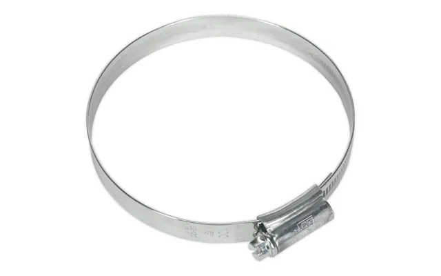 Sealey High Grip Zinc Plated Hose Clips 80mm - 100mm Pack Of 10