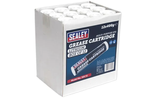 Sealey Sgc12 Lithium Grease Cartridges Pack Of 12 product image
