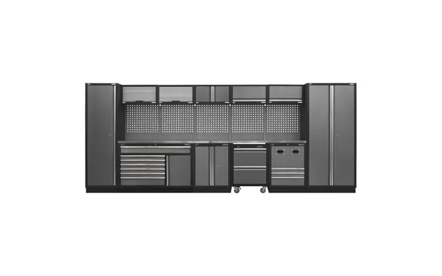 Sealey Superline Pro Mss Stainless Steel Worktop Storage Combo 4915mm 460mm 2000mm